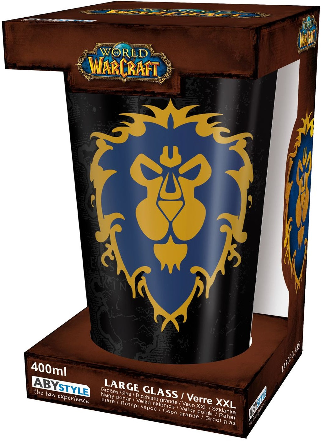 WORLD OF WARCRAFT LARGE GLASS ALLIANCE 400ML