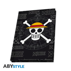 ONE PIECE PIN/XXL GLASS/POCKET NOTEBOOK SKULL