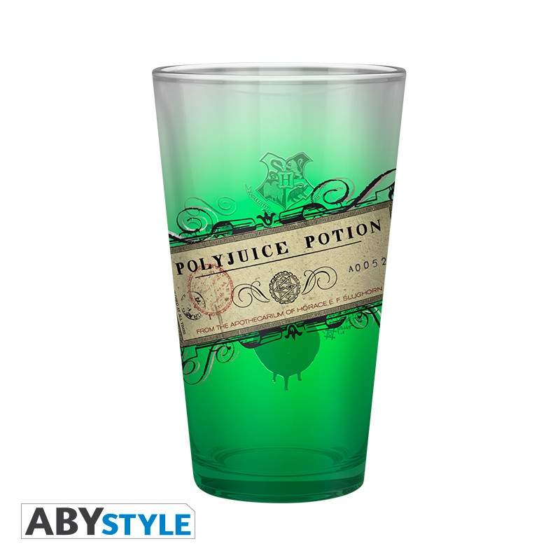 HARRY POTTER LARGE GLASS 400ML POLYJUICE POTION