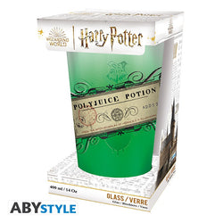 HARRY POTTER LARGE GLASS 400ML POLYJUICE POTION