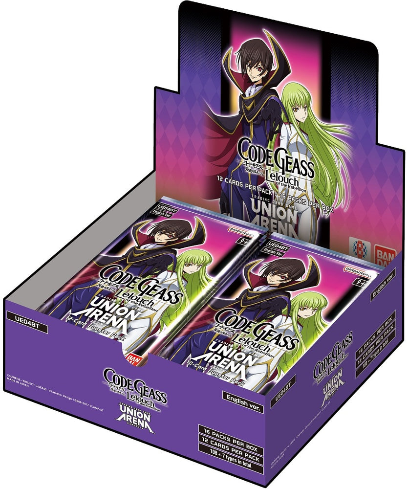 UNION ARENA CODE GEASS LELOUCH OF THE REBELLION BOOSTER