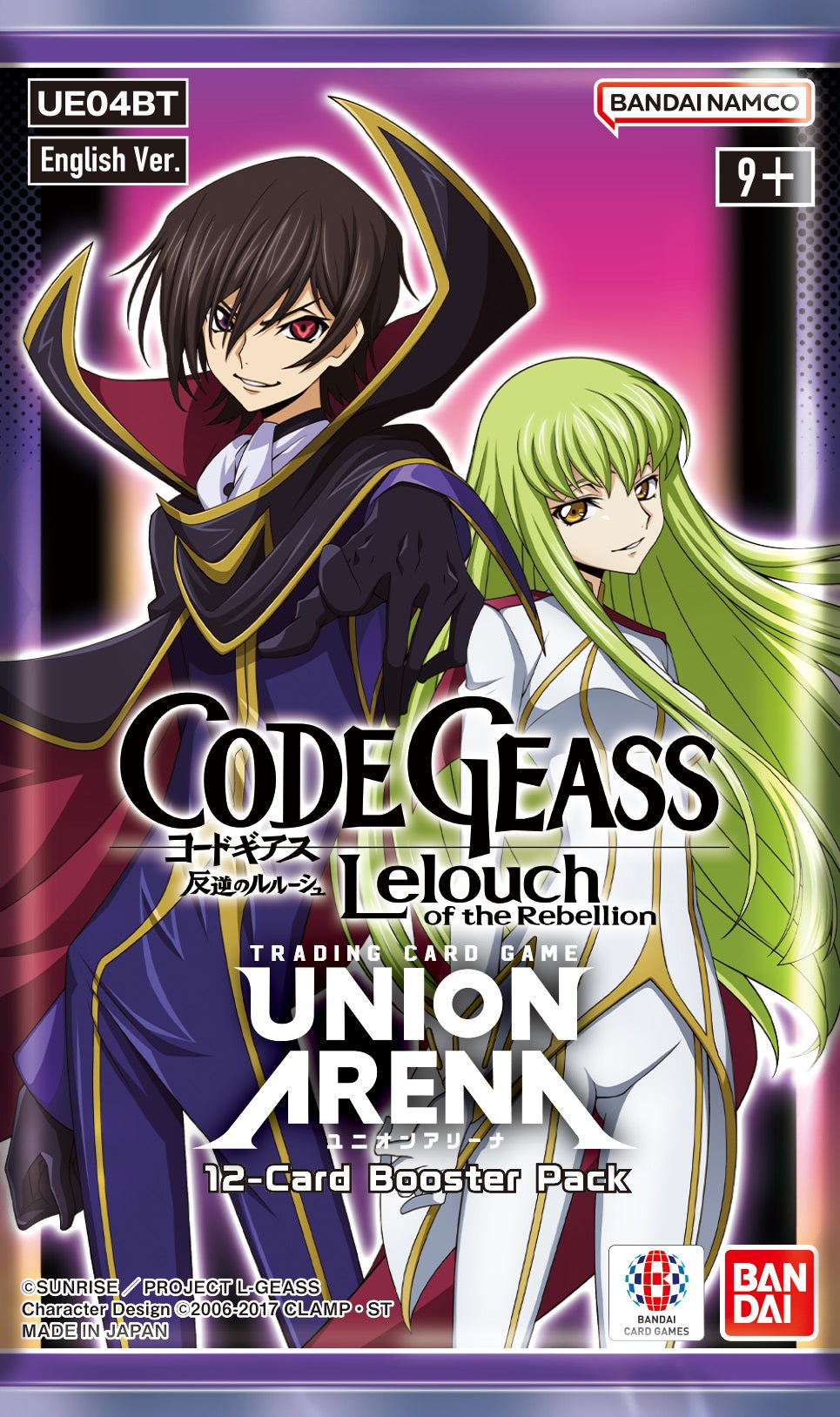 UNION ARENA CODE GEASS LELOUCH OF THE REBELLION BOOSTER