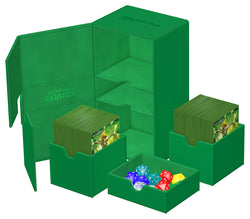 UG TWIN FLIP N TRAY DECK CASE MONOCOLOR GREEN 200+