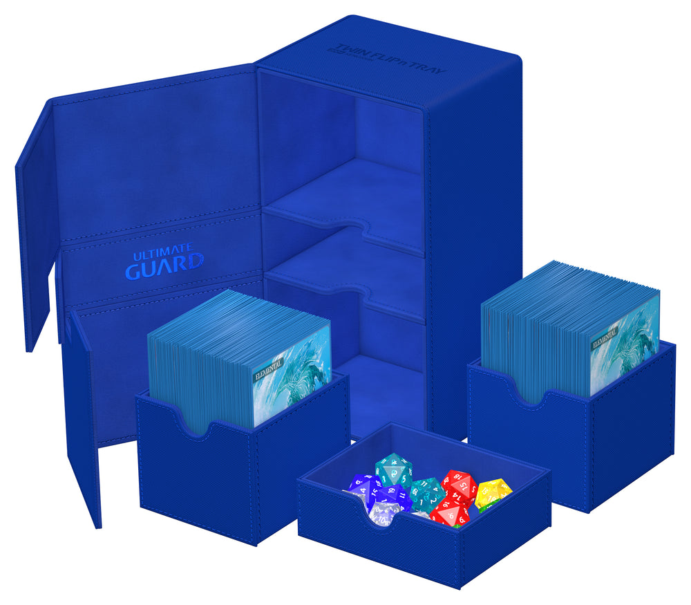 UG TWIN FLIP N TRAY DECK CASE MONOCOLOR BLUE 200+