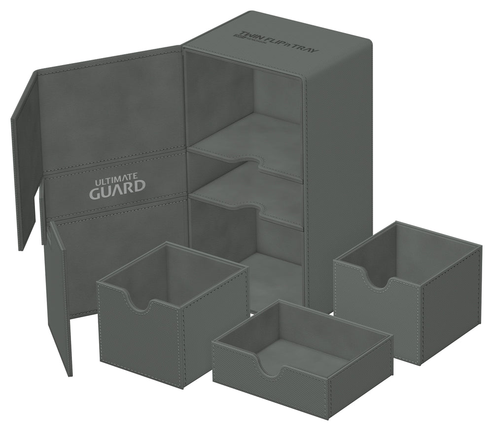 UG TWIN FLIP N TRAY DECK CASE MONOCOLOR GREY 200+