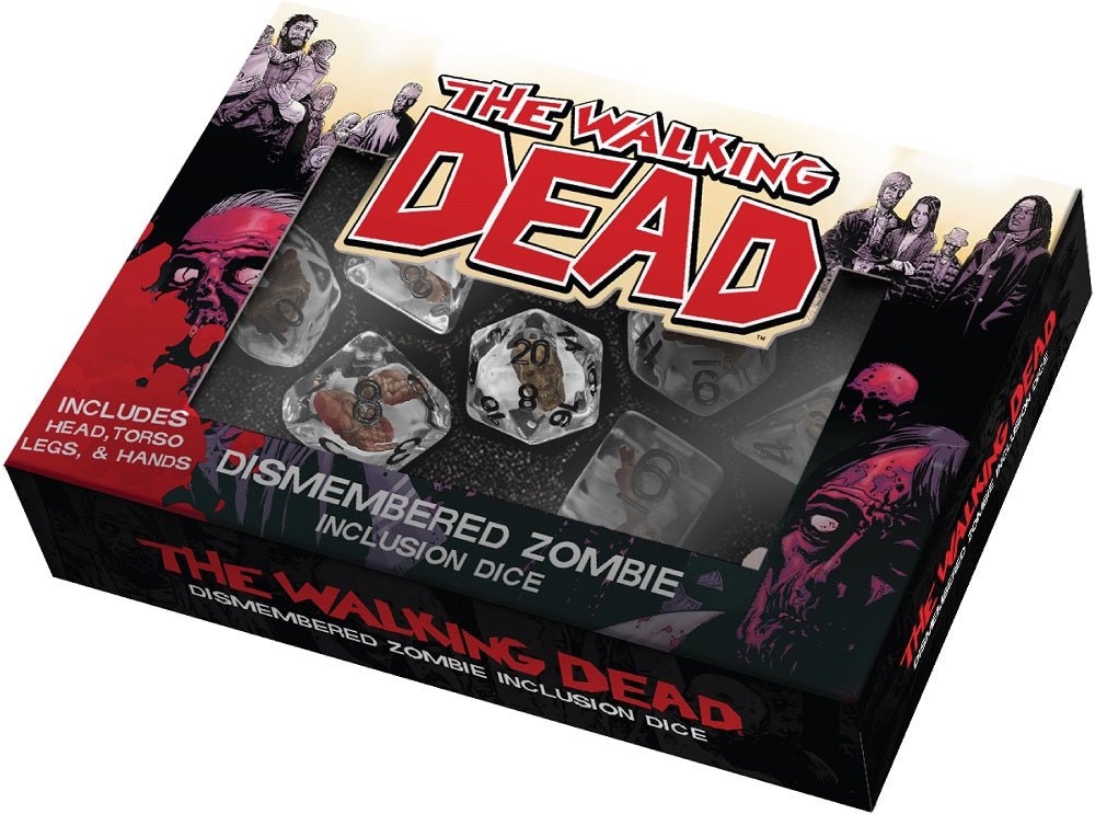 THE WALKING DEAD DISMEMBERED ZOMBIE RESIN POLY DICE SET