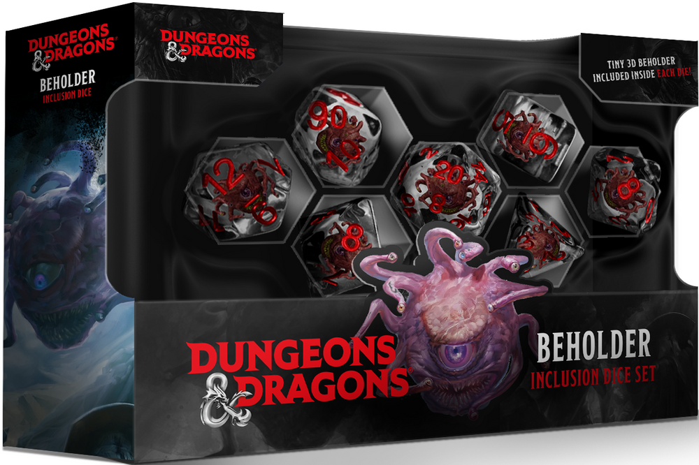 DND BEHOLDER RESIN DICE SET