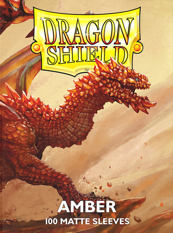 DRAGON SHIELD SLEEVES MATTE AMBER 100CT