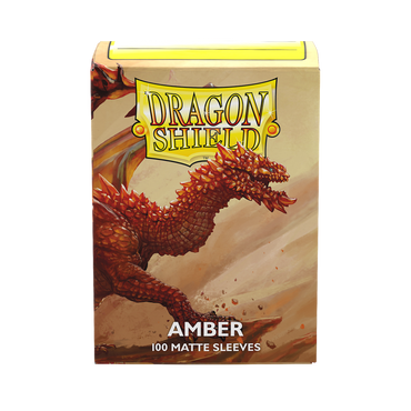 DRAGON SHIELD SLEEVES MATTE AMBER 100CT