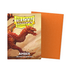 DRAGON SHIELD SLEEVES MATTE AMBER 100CT