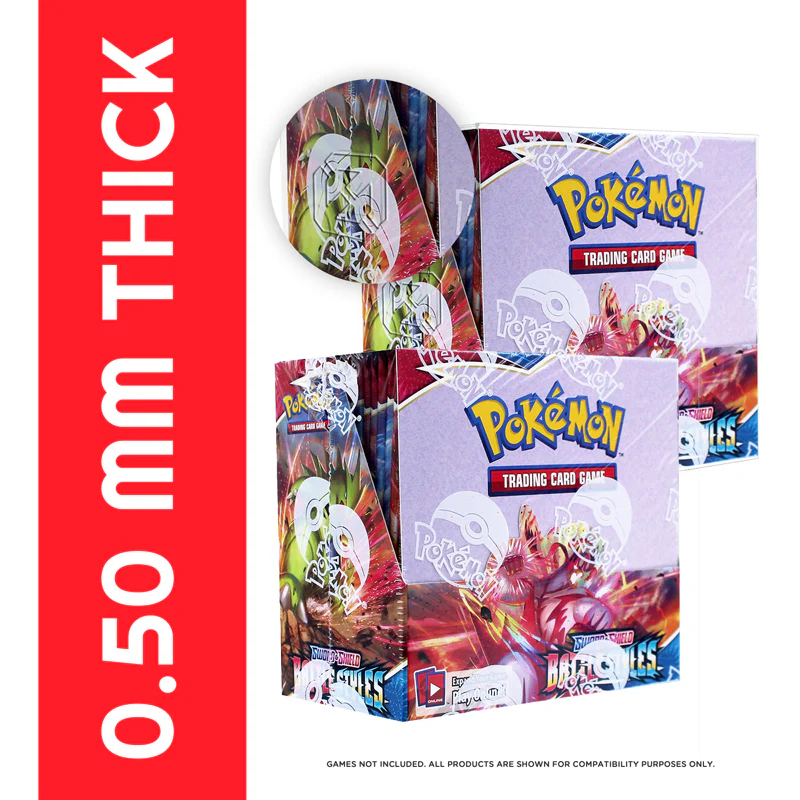 ER POKEMON BOOSTER LARGE BOX PET PROTECTOR SOFT CREASE 0.50MM 5PK