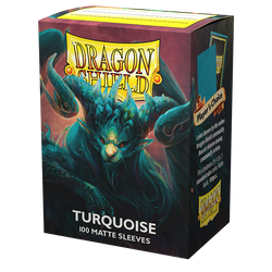 DRAGON SHIELD SLEEVES MATTE TURQUOISE 100CT