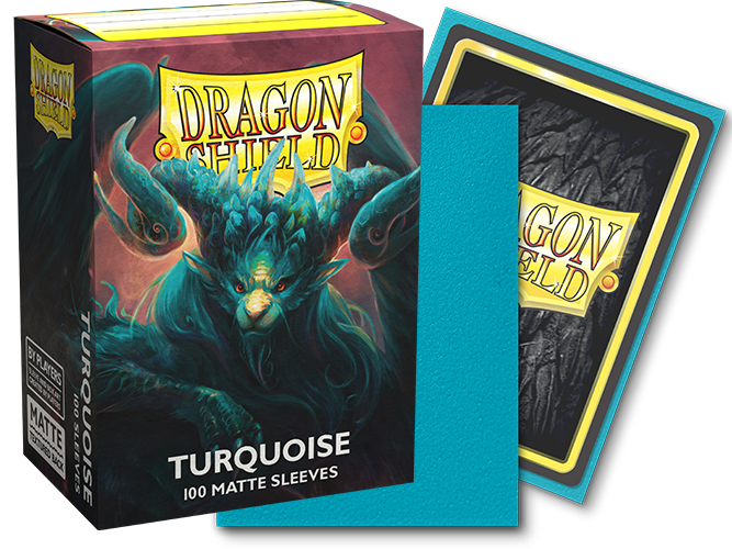 DRAGON SHIELD SLEEVES MATTE TURQUOISE 100CT
