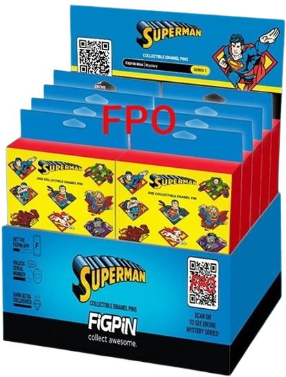 FIGPIN SUPERMAN SERIES 1 MYSTERY MINIS 10CT PDQ