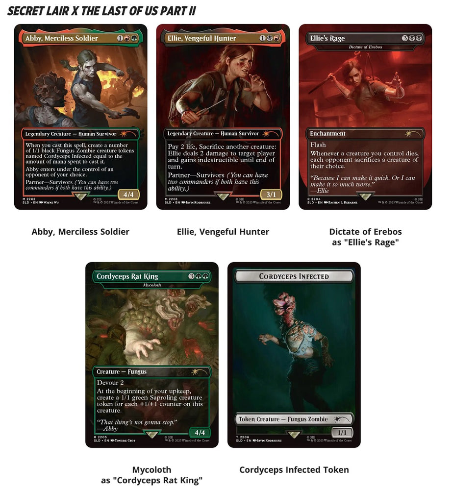 MTG SECRET LAIR PLAYSTATION SUPER DROP THE LAST OF US PART II: PATH OF RETRIBUTION REGULAR