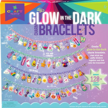 CRAFT TASTIC-GLOW IN THE DARK CHARM BRACELETS