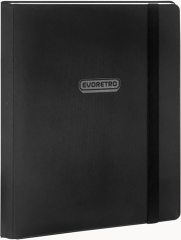 ER 9PKT CARD BINDER WITH ELASTIC BLACK