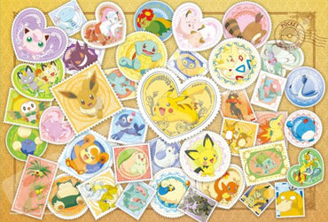 ENSKY PUZZLE POKEMON LARGE 108PC POSTAGE STAMP ART