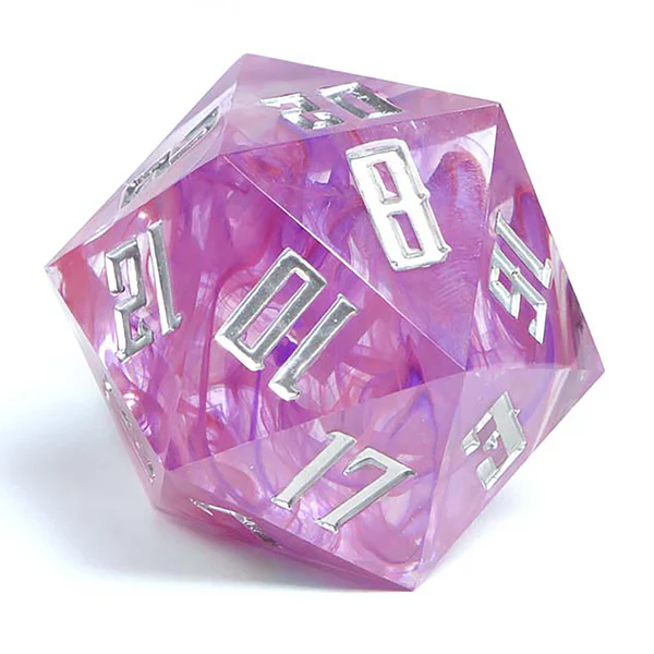 MEGA D20 COSMIC PINK 55MM SHARP EDGE