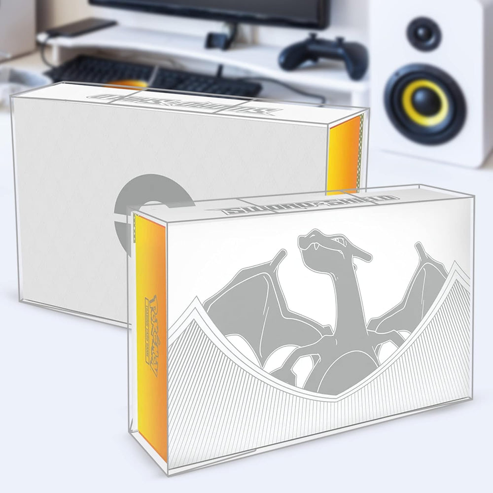 ER POKEMON TCG SWORD AND SHIELD CHARIZARD ULTRA PREMIUM COLLECTION PET BOX DISPLAY CASE