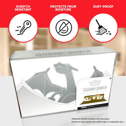 ER POKEMON TCG SWORD AND SHIELD CHARIZARD ULTRA PREMIUM COLLECTION PET BOX DISPLAY CASE