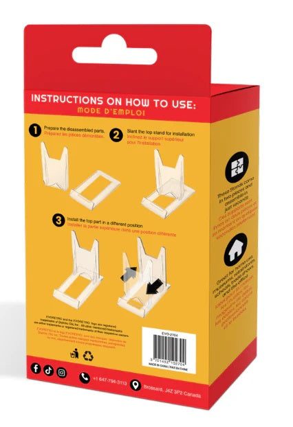 ER ADJUSTABLE EASEL STAND COMPATIBLE WITH VIDEO GAME CASES 6PK