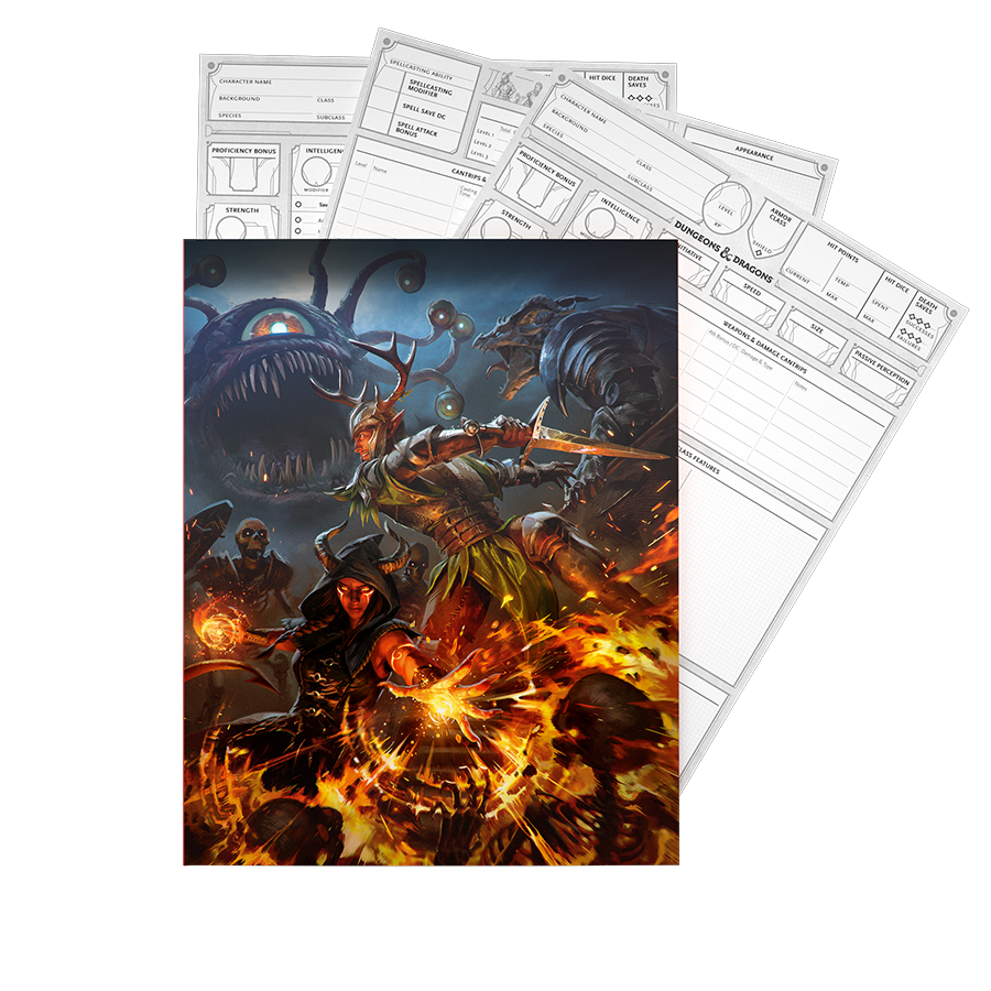 DND RPG 2024 CHARACTER SHEETS