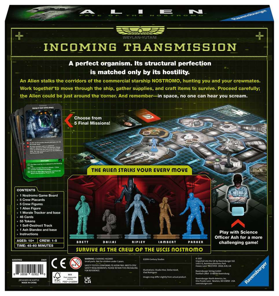 ALIEN FATE OF THE NOSTROMO GAME