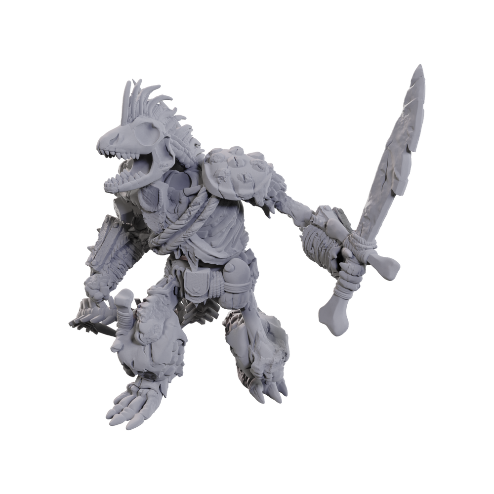 DND UNPAINTED MINIS WV23 LIZARDFOLK SKELETON