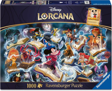 DISNEY LORCANA GLIMMERS OF THE REALM: STEEL 1000 PIECE PUZZLE
