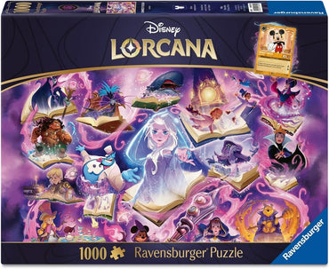 DISNEY LORCANA GLIMMERS OF THE REALM: AMETHYST 1000 PIECE PUZZLE