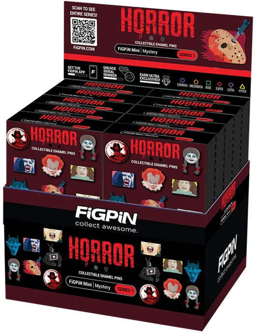 FIGPIN HORROR MYSTERY MINIS 10CT PDQ