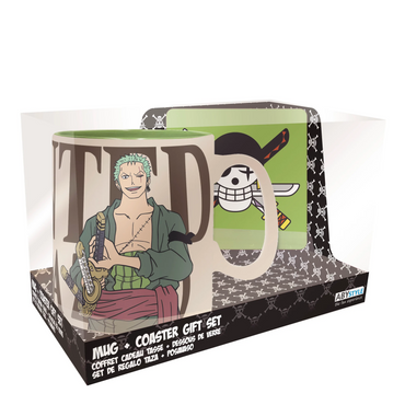 ONE PIECE ZORO MUG AND COASTER SET