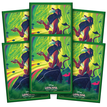 DISNEY LORCANA CARD SLEEVE SET 6 SCAR