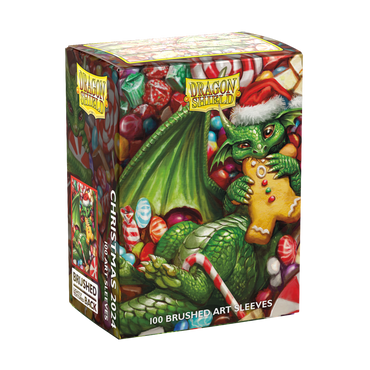 DRAGON SHIELD SLEEVES BRUSHED ART CHRISTMAS 2024 100CT