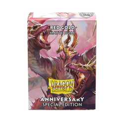 DRAGON SHIELD SLEEVES DUAL MATTE SPECIAL ANNIVERSARY EDITION RED/GOLD 100CT