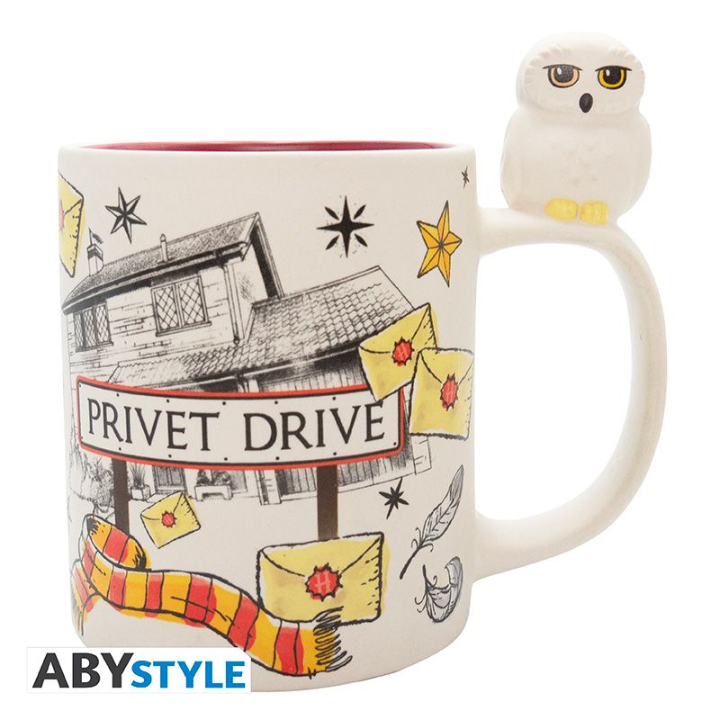 HARRY POTTER MUG 3D HANDLE HEDWIG/PRIVET DRIVE