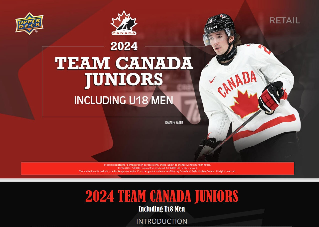 UD TEAM CANADA JUNIORS HOCKEY 2024 BLASTER