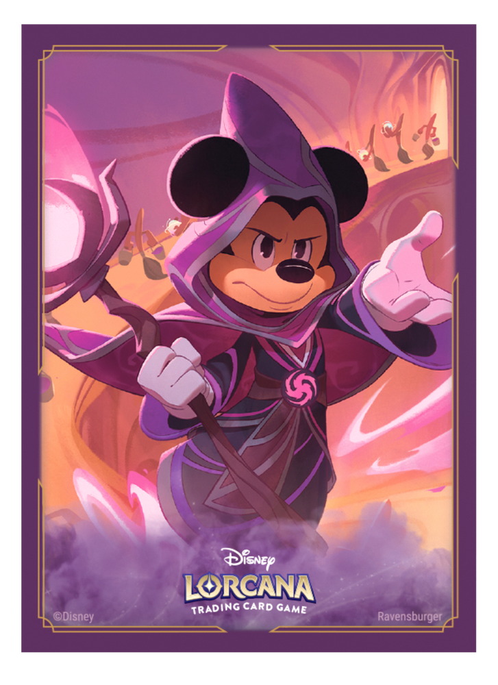 DISNEY LORCANA CARD SLEEVES SET 8 PACK A MICKEY