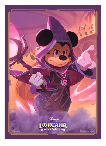 DISNEY LORCANA CARD SLEEVES SET 8 PACK A MICKEY
