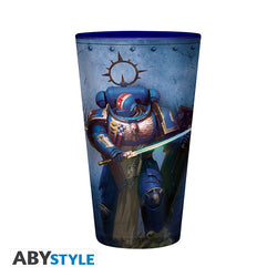 WARHAMMER 40K LARGE GLASS ULTRAMARINE 14 OZ