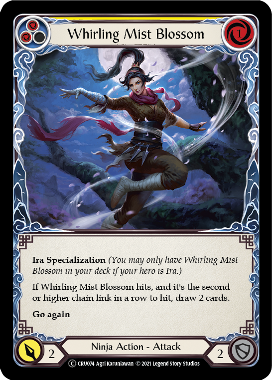 Whirling Mist Blossom [U-CRU074] (Crucible of War Unlimited)  Unlimited Rainbow Foil