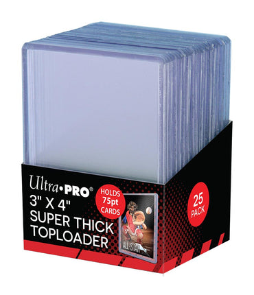 Ultra PRO: Toploader - 3" x 4" (25ct - Super Thick 75pt)