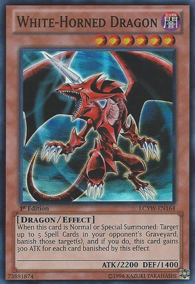 White-Horned Dragon (Redemption Replacement) [MDP2-EN006K] Rare