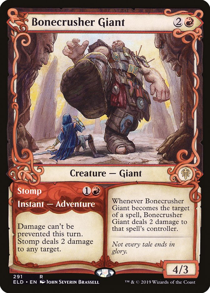 Bonecrusher Giant // Stomp (Showcase) [Throne of Eldraine]