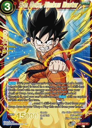 Son Goku, Nimbus Master (Gold Stamped) (DB3-003) [Mythic Booster]
