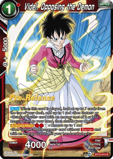 Videl, Opposing the Demon (BT15-015) [Saiyan Showdown Prerelease Promos]