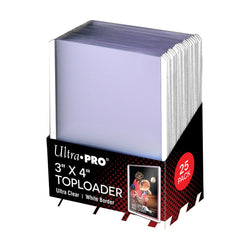 Ultra PRO: Toploader - 3" x 4" (25ct - White Border)