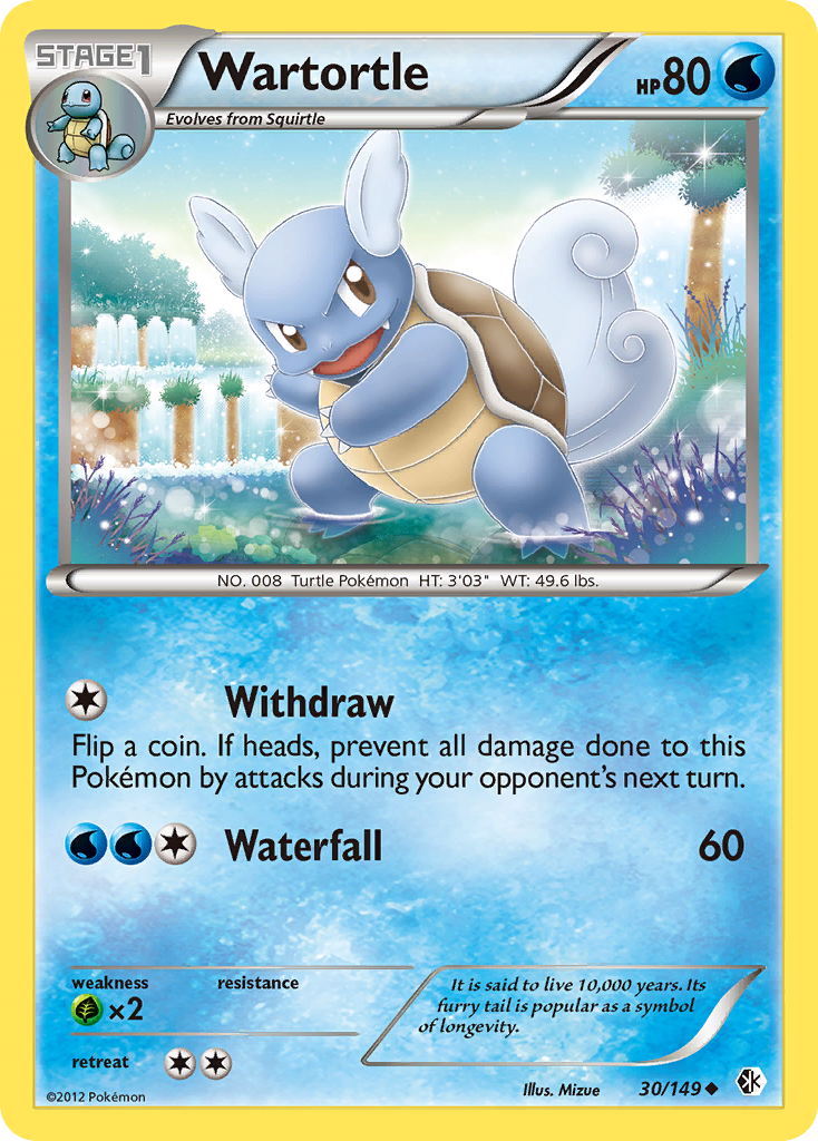 Wartortle (30/149) [Black & White: Boundaries Crossed]