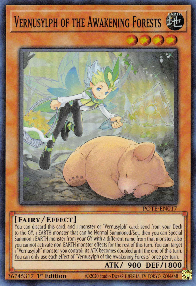 Vernusylph of the Awakening Forests [POTE-EN017] Super Rare